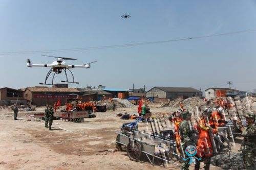 無(wú)人機(jī)擔(dān)地震救援大任