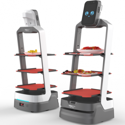 獵戶星空送餐機(jī)器人招財(cái)豹