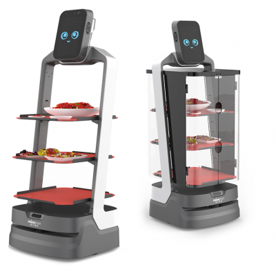 招財豹 餐廳營銷服務機器人 忙時送餐 閑時攬客 一個頂倆