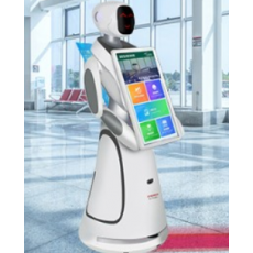 大屏移動迎賓機器人