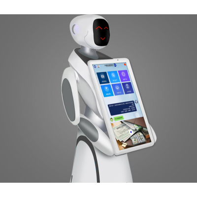 穿山甲艾米迎賓接待機器人