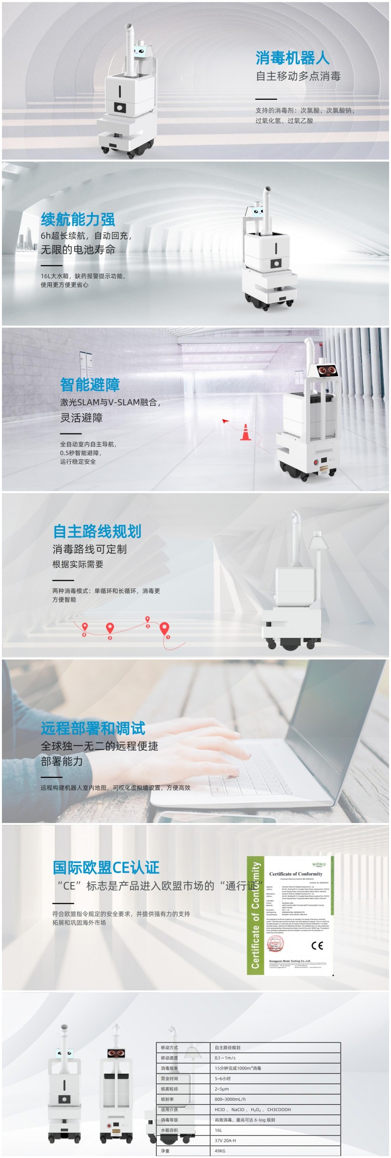 噴霧消毒機器人